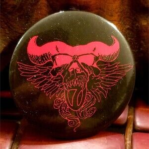 Vintage 1990s Angels of the 7th Dawn Official Danzig Fanclub Pinback Button